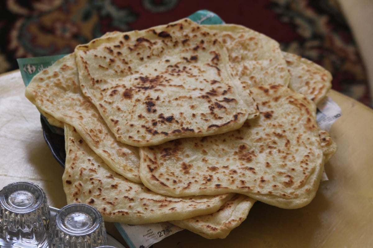 Malawax Somali flatbread served at Hamdi Coffee