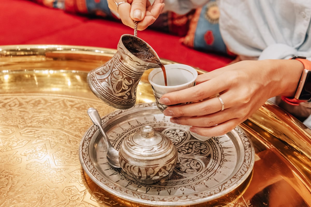 Traditional Somali tea and coffee served in a culturally rich setting
