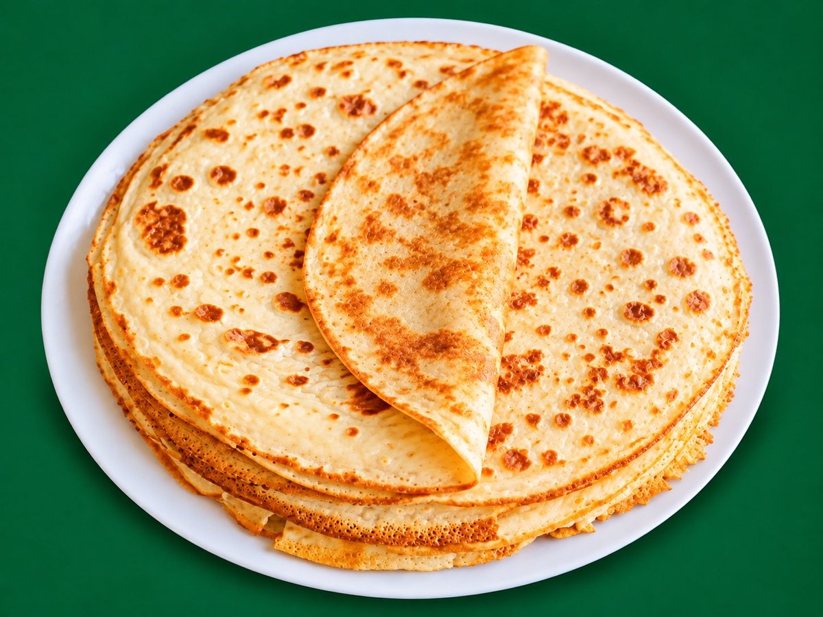 Traditional Somali Malawax served on a white plate against a green background.